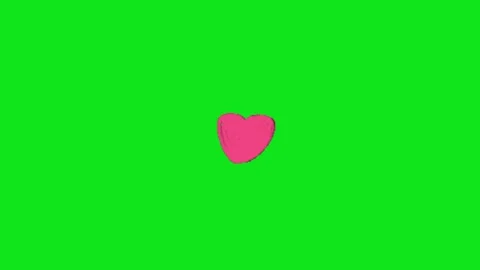 Love animation on chroma key background 動画素材 329201340