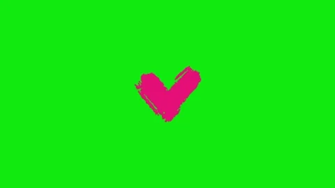 Love animation on chroma key background 動画素材 329331880
