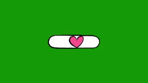 Love animation on chroma key background Vidéo 329398416