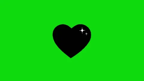 Love animation on chroma key background 動画素材 329398424