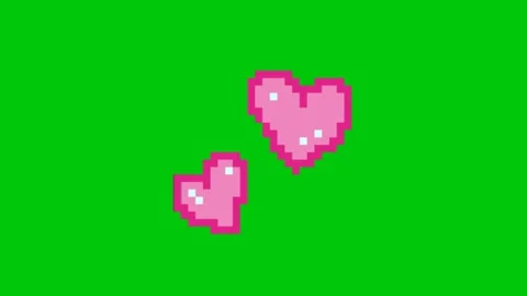 Love animation on chroma key background Stock Footage 329398458