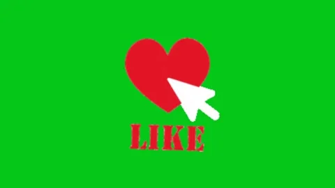 Love animation on chroma key background Vídeo Stock 329398958