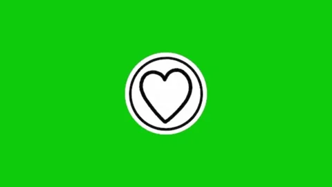 Love animation on chroma key background 库存影片 332338549