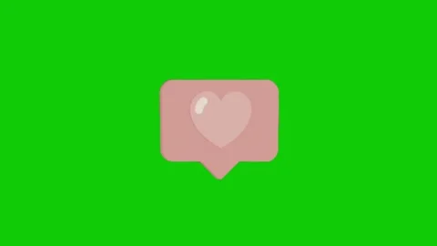 Love animation on chroma key background Stock-Footage 332485466