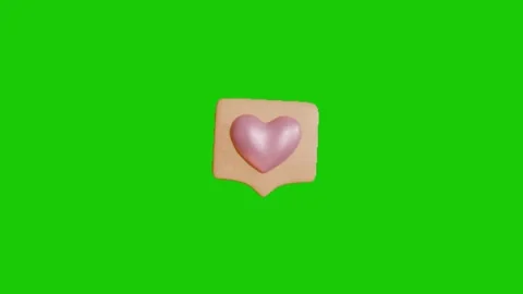 Love animation on chroma key background Stock-Footage 332485481
