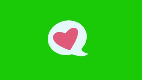 Love animation on chroma key background Vidéo 332485486