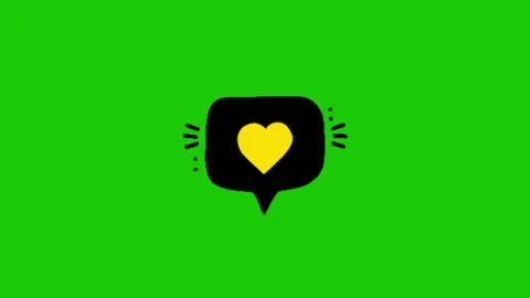 Love animation on chroma key background 库存影片 332485489
