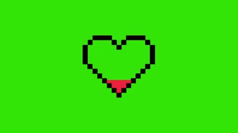 Love animation on chroma key background 库存影片 334046261
