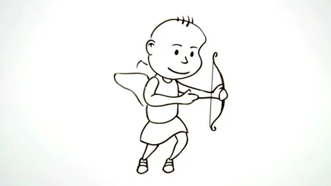 Love animation cupidon 库存影片 131660105