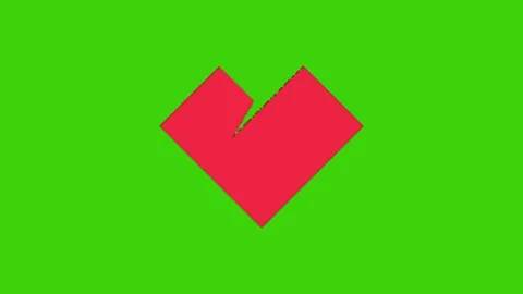 Love animation on green screen background Stock-Footage 328228879