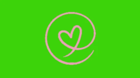 Love animation on green screen background Vidéo 328228880