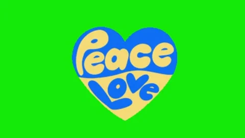 Love animation on green screen background Vídeo Stock 328229054