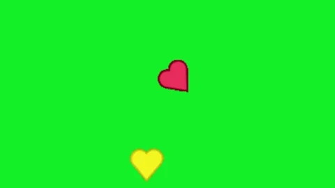 Love animation on green screen background Vidéo 329140121