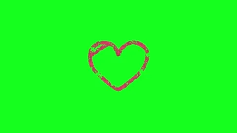 Love animation on green screen background 動画素材 329818720