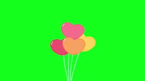 Love animation on green screen background Vídeo Stock 329818740