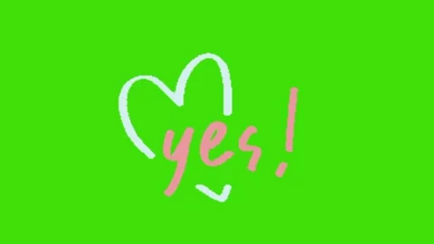 Love animation on green screen background 動画素材 329969991