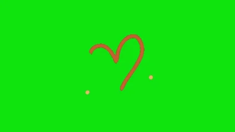 Love animation on green screen background Vídeo Stock 330216228