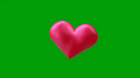 Love animation on green screen background Vidéo 330679839