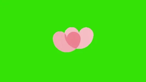 Love animation on green screen background Stock Footage 330680240