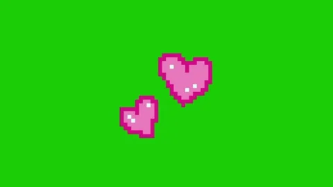 Love animation on green screen background 库存影片 331895593