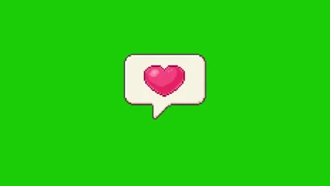 Love animation on green screen background Stock-Footage 331895596