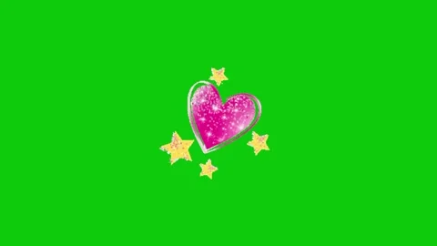 Love animation on green screen background 库存影片 331937109