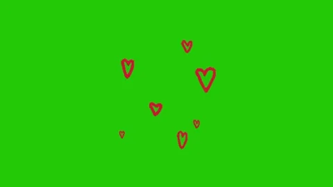 Love animation on green screen background Vidéo 332209760