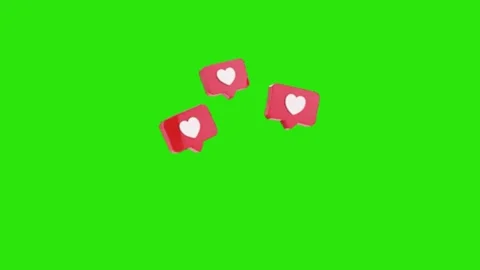 Love animation on green screen background Vidéo 332643370