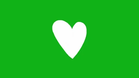 Love animation on green screen background Stock-Footage 332953898