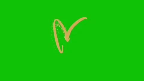 Love animation on green screen 動画素材 328554698