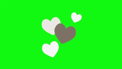 Love animation on green screen Stock Footage 328898442