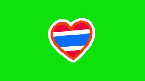 Love animation on green screen Vidéo 328898897