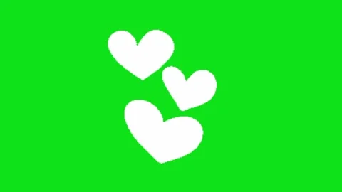 Love animation on green screen Stock Footage 328961936