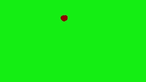 Love animation on green screen 動画素材 328961945