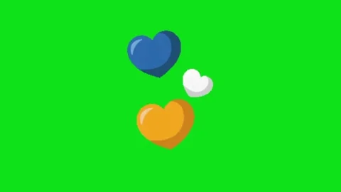 Love animation on green screen Stock Footage 328961948