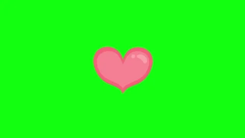 Love animation on green screen Stock-Footage 335427604