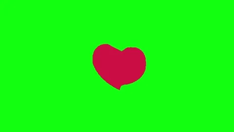 Love animation on green screen Video stock 335427608