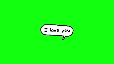 Love animation on green screen Video stock 335523571