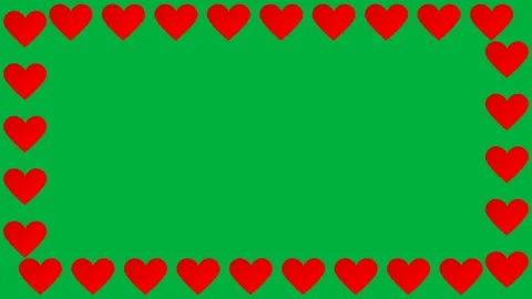 Love animation surrounding the sides of the screen Stock Footage 327102768