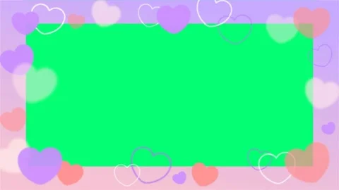 Love animations background with green screen Stock Footage 229931095