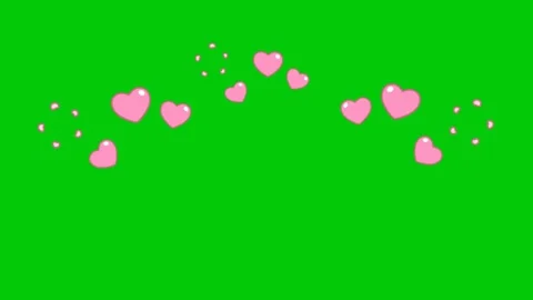 Love animations green screen background Stock Footage 231096493