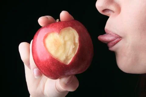 Love apple Foto stock