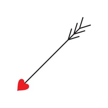 Love arrow Stock Illustration