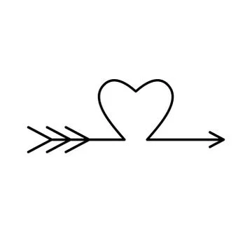 Love arrow Stock-Illustration