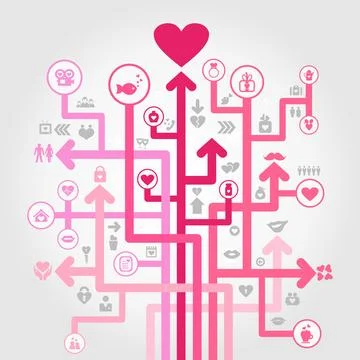 Love of an arrow Foto stock
