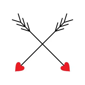 Love arrows Stock Illustration