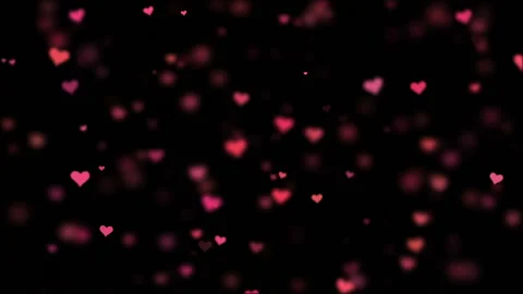 Love background. Depth of field. Red hearts fly up. Valentine's Day. Video stock 95808834