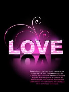 Love background Stock Illustration