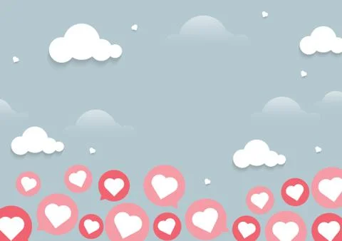 Love background Illustrazione stock