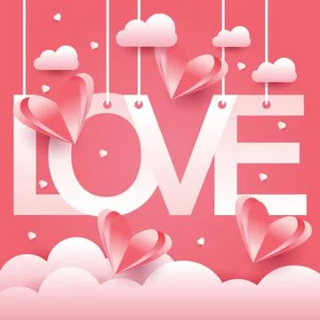 Love background Stock Illustration